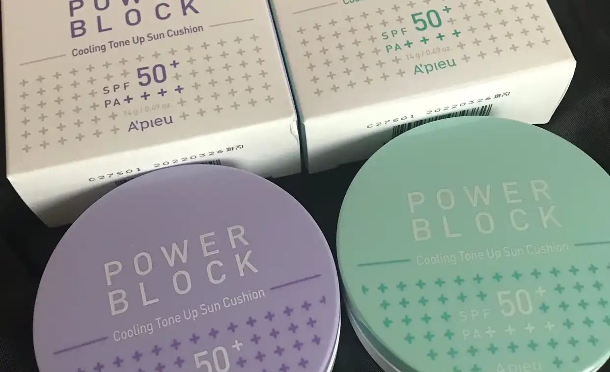 파워블록 쿨링 톤업 선쿠션