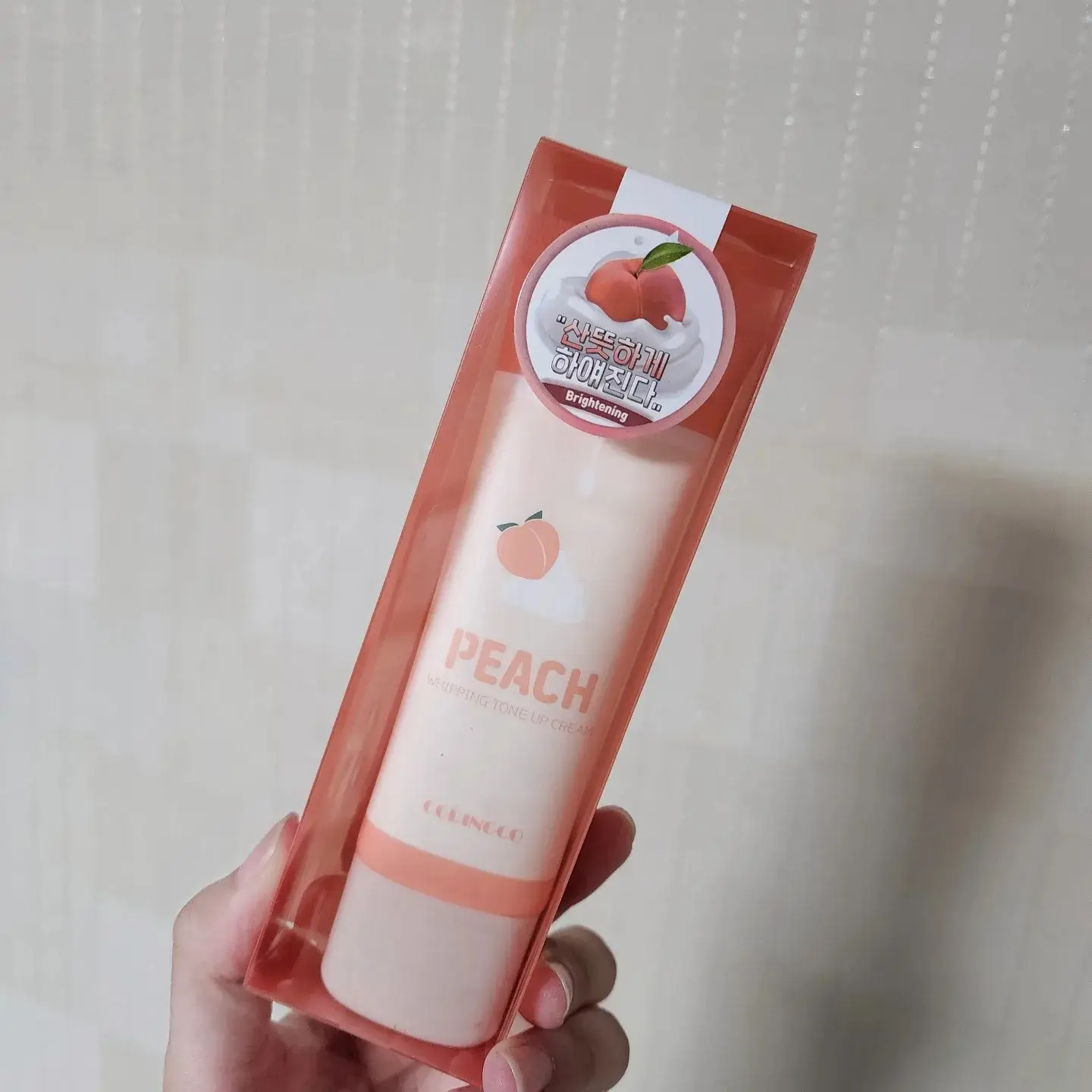 선택된 언니의파우치 리뷰 이미지 - [피치 휘핑 톤업 크림]