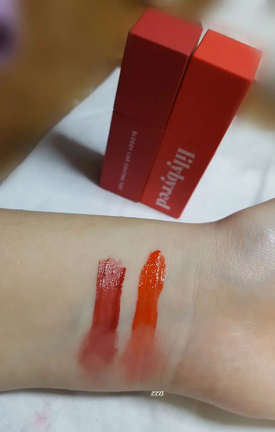 언니의파우치 리뷰 이미지 5 - [앙큼 라이어 코팅 틴트 [05 비밀많은자몽인척]]