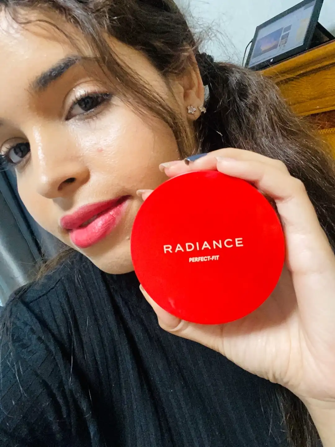 언니의파우치 리뷰 이미지 4 - [래디언스 퍼펙트핏 쿠션 [23호 샌드]]