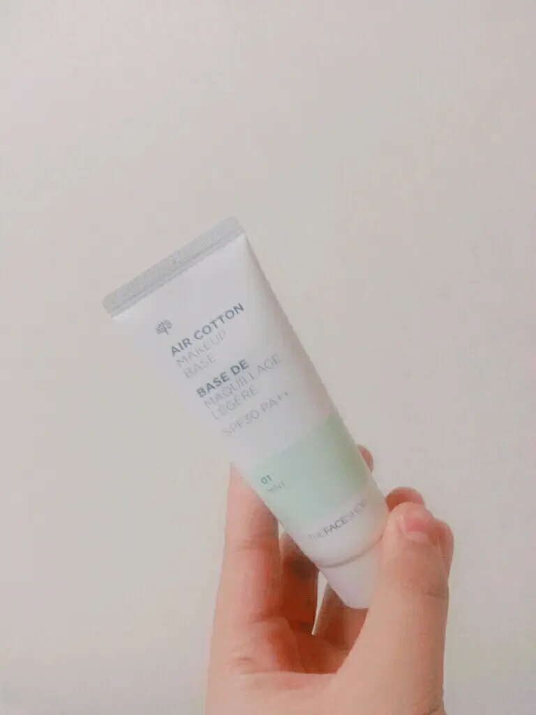 선택된 언니의파우치 리뷰 이미지 - [에어 코튼 메이크업베이스 [01 민트]]