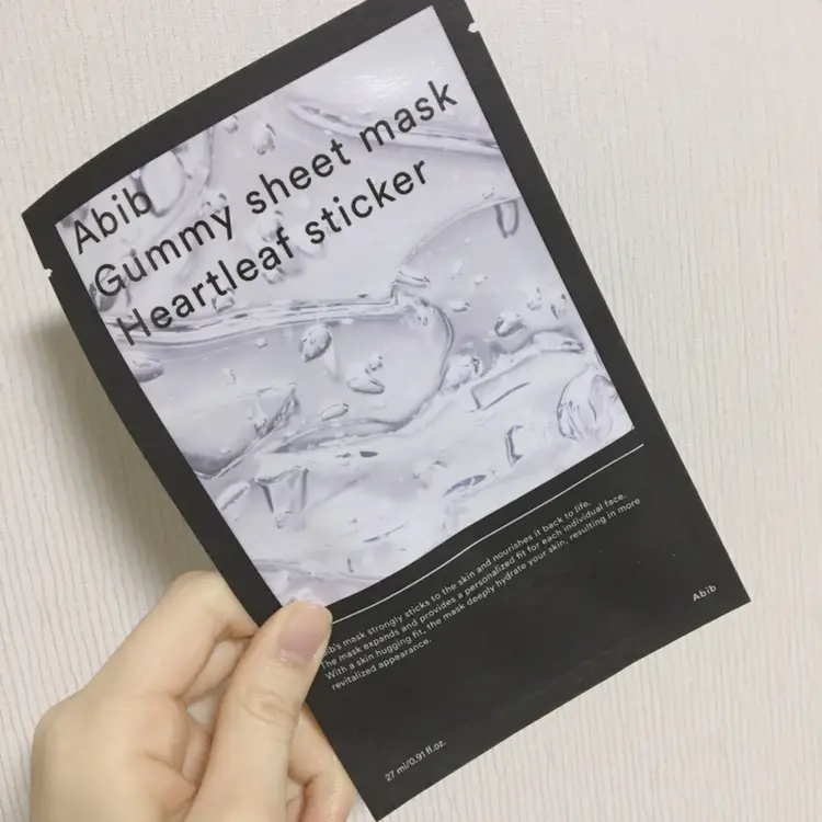 선택된 언니의파우치 리뷰 이미지 - [아비브 껌딱지 시트 마스크 어성초 스티커(ABIB GUMMY SHEET MASK HEARTLEAF STICKER)]