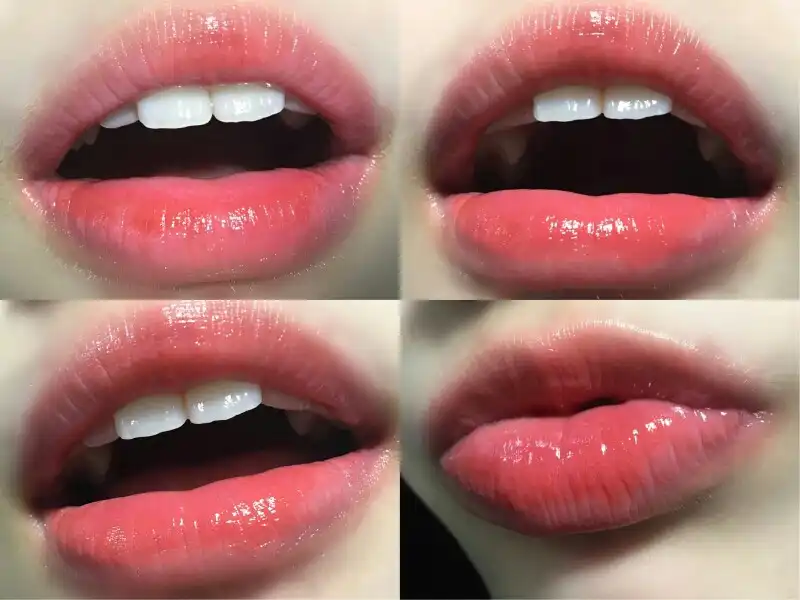 언니의파우치 리뷰 이미지 3 - [앙큼 라이어 코팅 틴트 [01 수줍은복숭아인척]]
