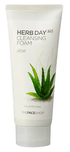 허브데이365촉촉알로에클렌징폼