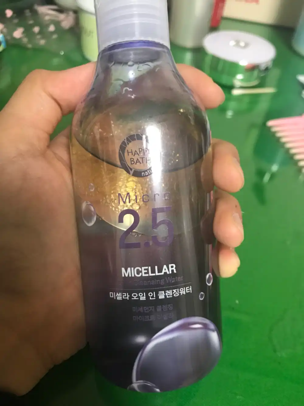 언니의파우치 리뷰 이미지 2 - [마이크로 2.5 미셀라 오일 인 클렌징워터]