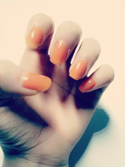 선택된 언니의파우치 리뷰 이미지 - [모디 글램 네일즈 096호 오렌지소다]
