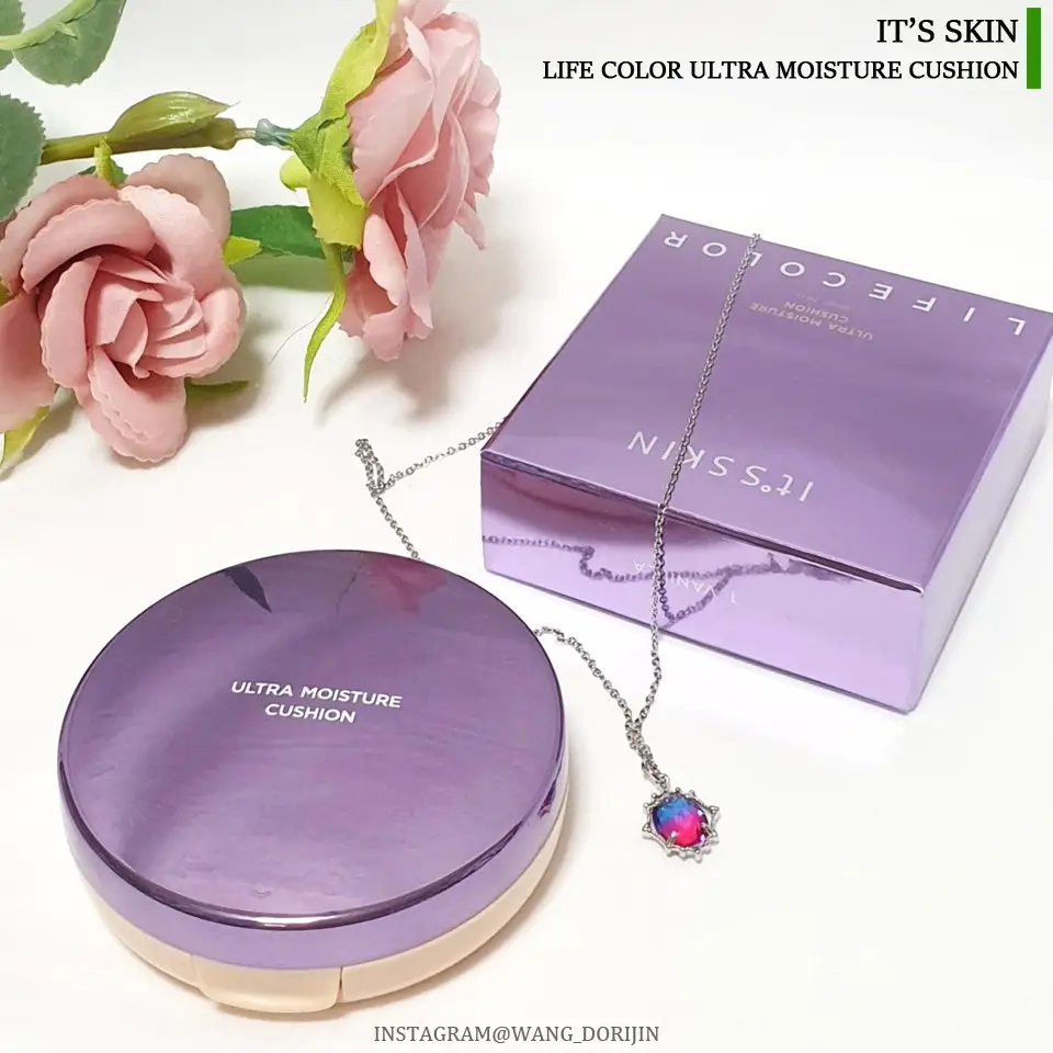 선택된 언니의파우치 리뷰 이미지 - [라이프 컬러 울트라 모이스처 쿠션 [1호 바닐라]]