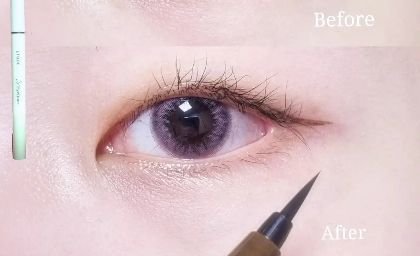 2X 쌩얼라이너 [01 소프트 딥 브라운]