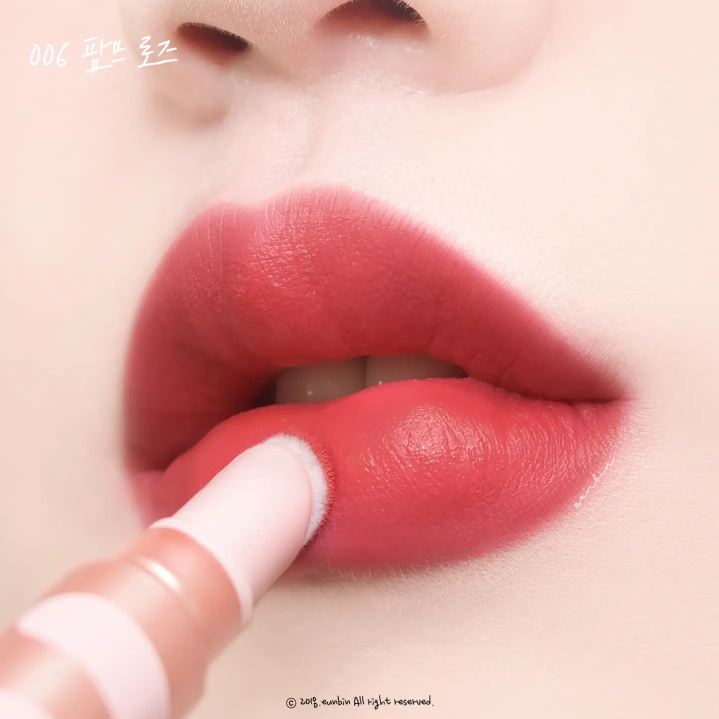 선택된 언니의파우치 리뷰 이미지 - [아임 틱톡 틴트 립 벨벳 [006 팜므 로즈]]