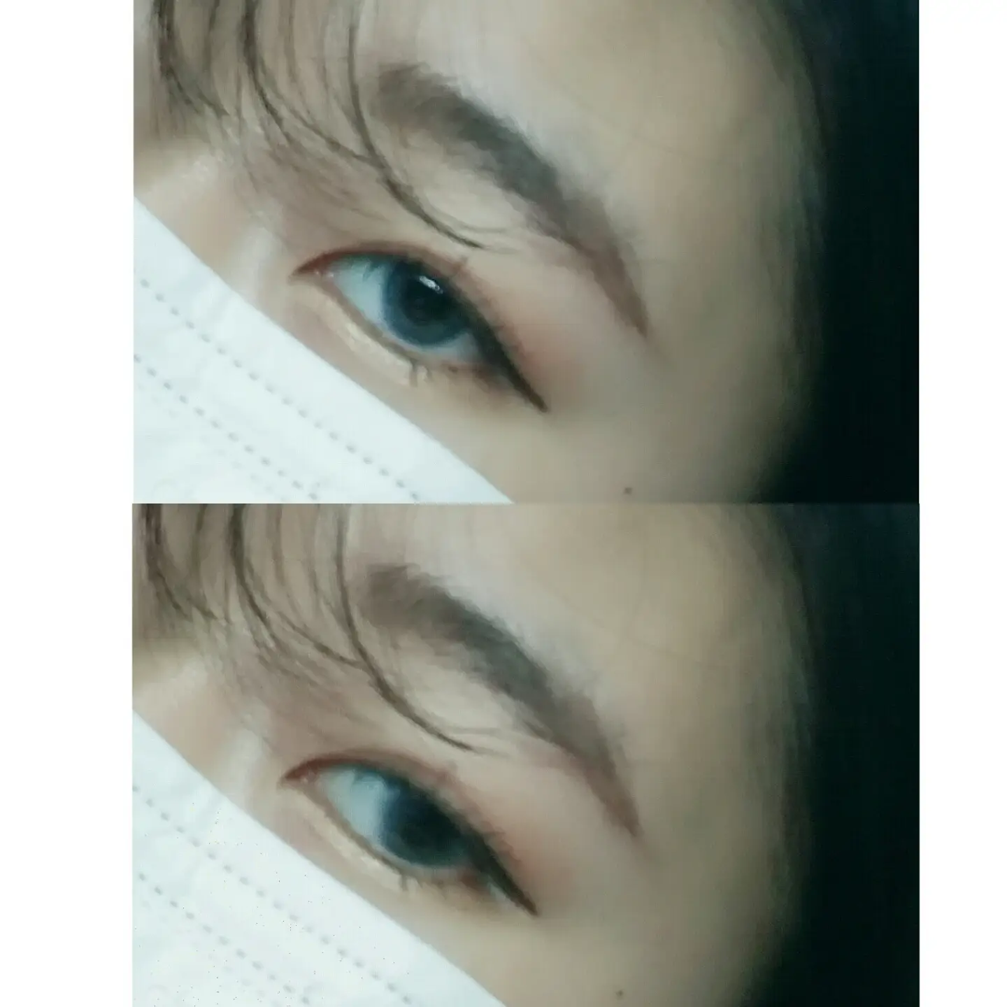 선택된 언니의파우치 리뷰 이미지 - [미묘 홀로그램 혼혈렌즈 [블루]]