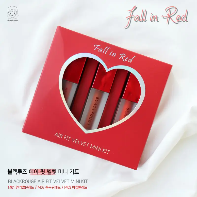 선택된 언니의파우치 리뷰 이미지 - [에어 핏 벨벳 미니 키트 [무드 인 코랄]]