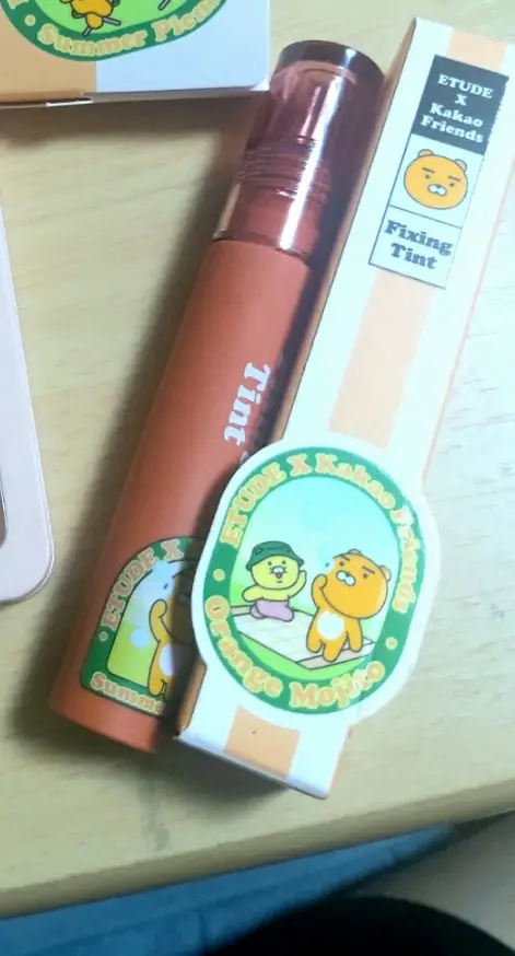 선택된 언니의파우치 리뷰 이미지 - [픽싱 틴트 카카오프렌즈 에디션 [02 오렌지 모히또]]