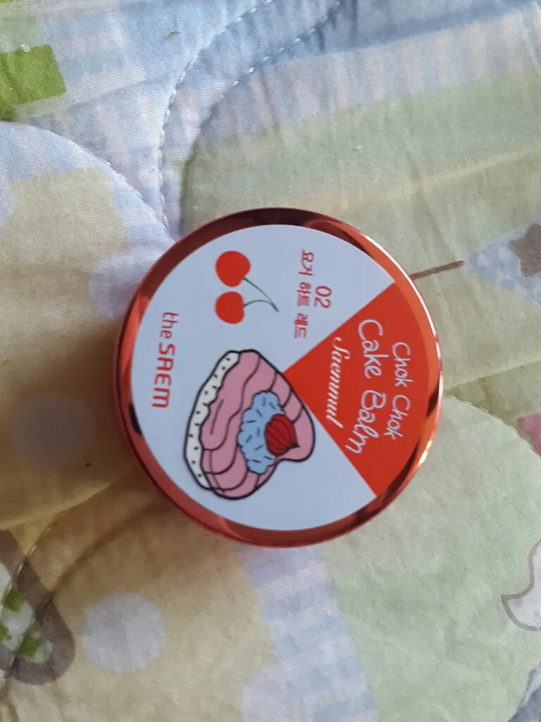 선택된 언니의파우치 리뷰 이미지 - [샘물 촉촉 케익 밤 02 요거 하트 레드]