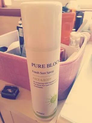 선택된 언니의파우치 리뷰 이미지 - [퓨어 블록 프레시 선 스프레이]