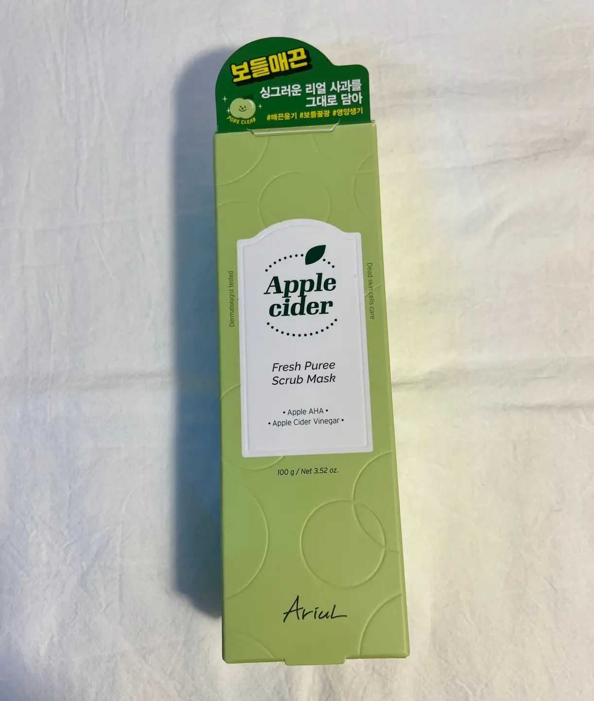 선택된 언니의파우치 리뷰 이미지 - [애플사이다 프레쉬 퓨레 스크럽 마스크]