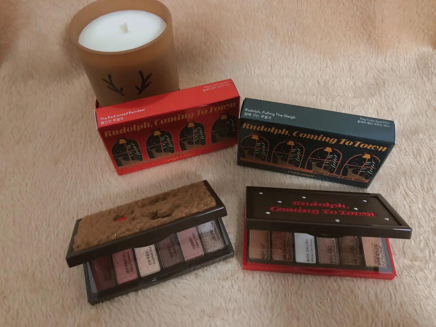 선택된 언니의파우치 리뷰 이미지 - [루돌프 커밍 투 타운 플레이 컬러 아이즈 미니 [#1 빨간코 루돌프]]