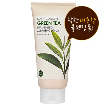 선택된 언니의파우치 리뷰 이미지 - [ 데일리 가든 녹차 발효 클렌징 폼]