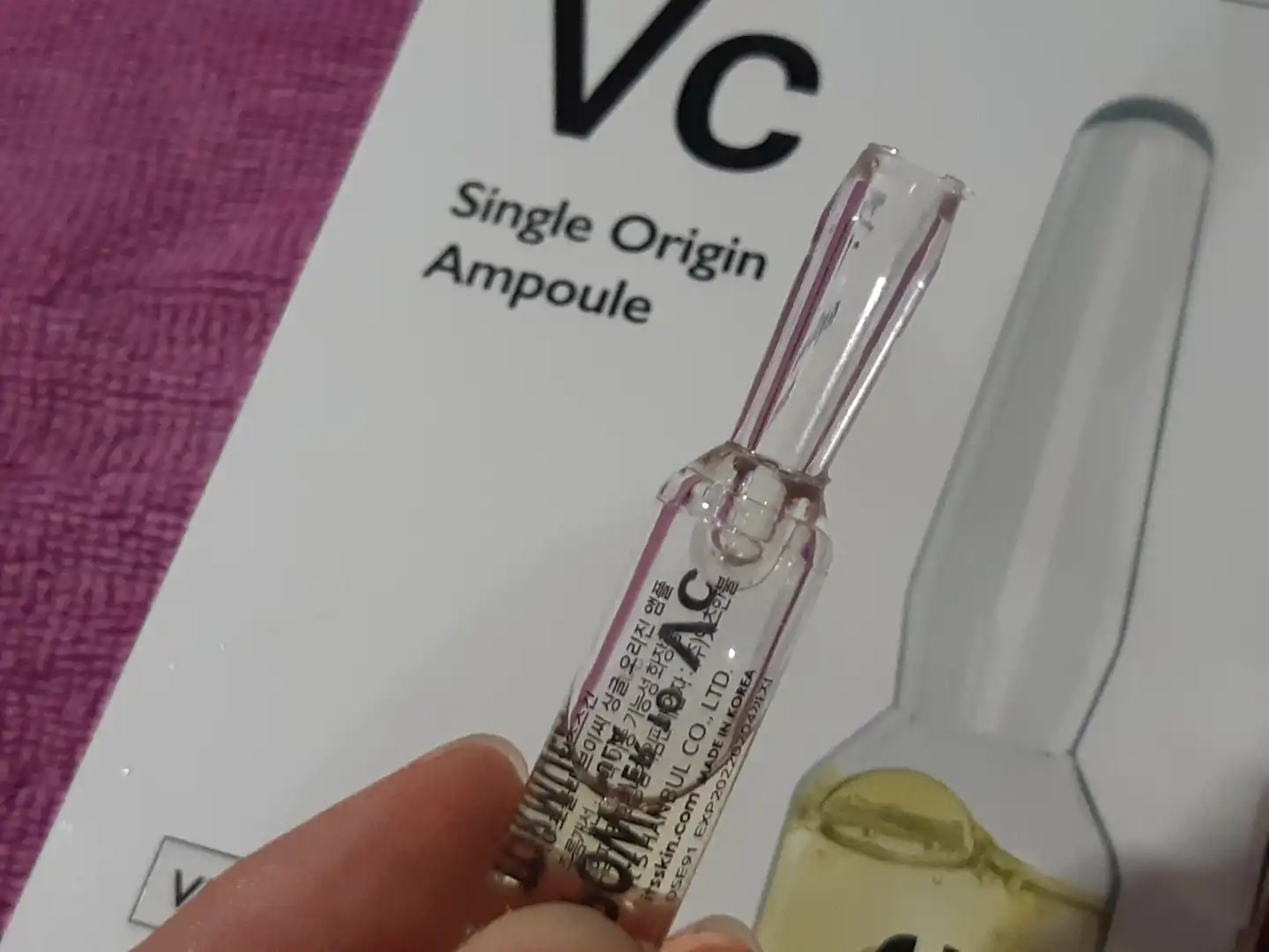 언니의파우치 리뷰 이미지 9 - [파워 10 포뮬라 브이씨 싱글-오리진 앰플]