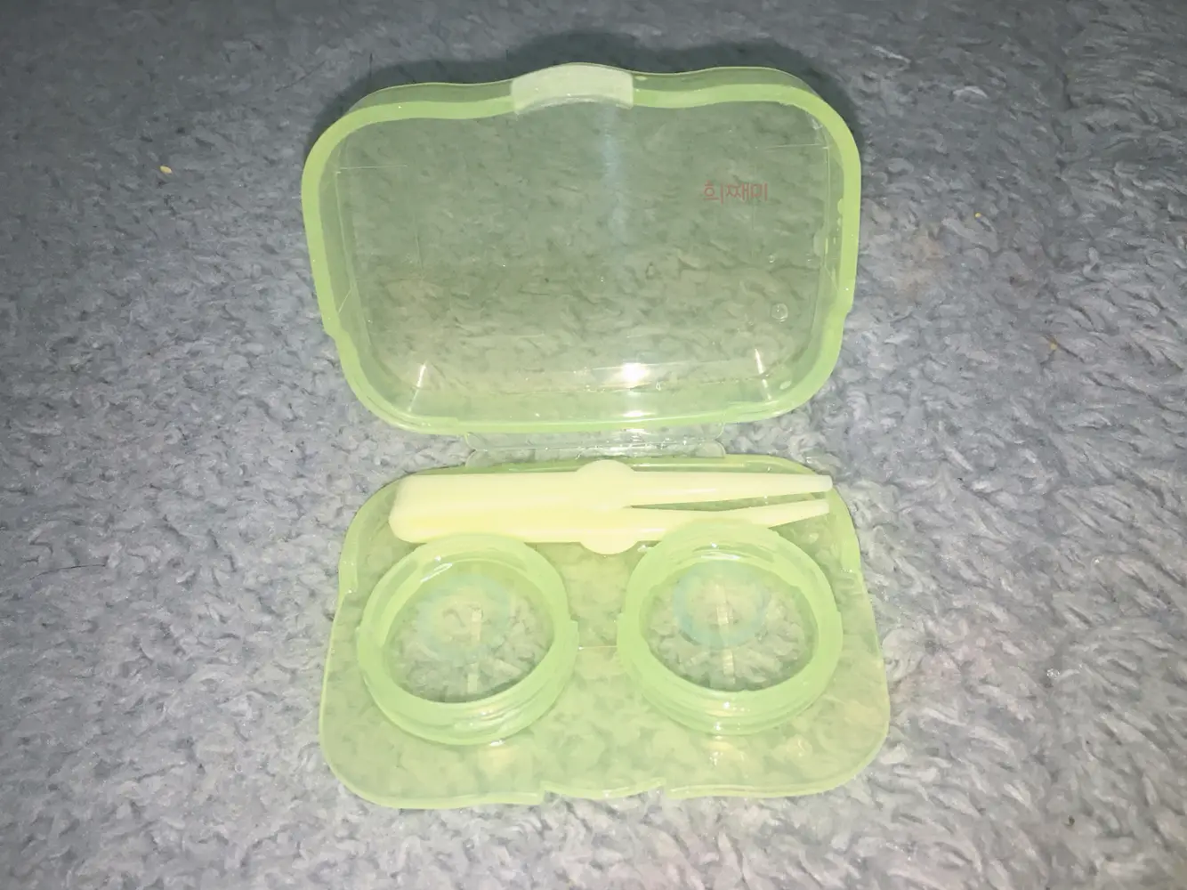 선택된 언니의파우치 리뷰 이미지 - [미묘 홀로그램 혼혈렌즈 [블루]]