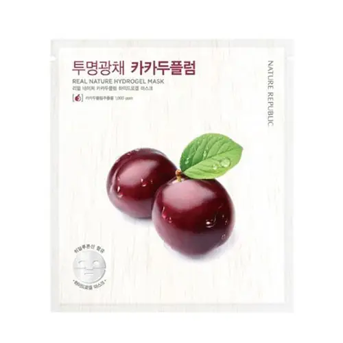 리얼 네이처 하이드로 겔 마스크 [플럼]