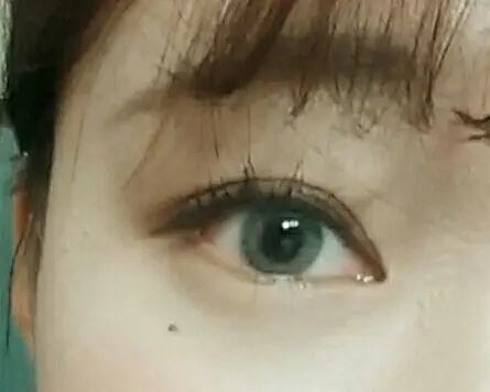 선택된 언니의파우치 리뷰 이미지 - [미묘 홀로그램 혼혈렌즈 [블루]]