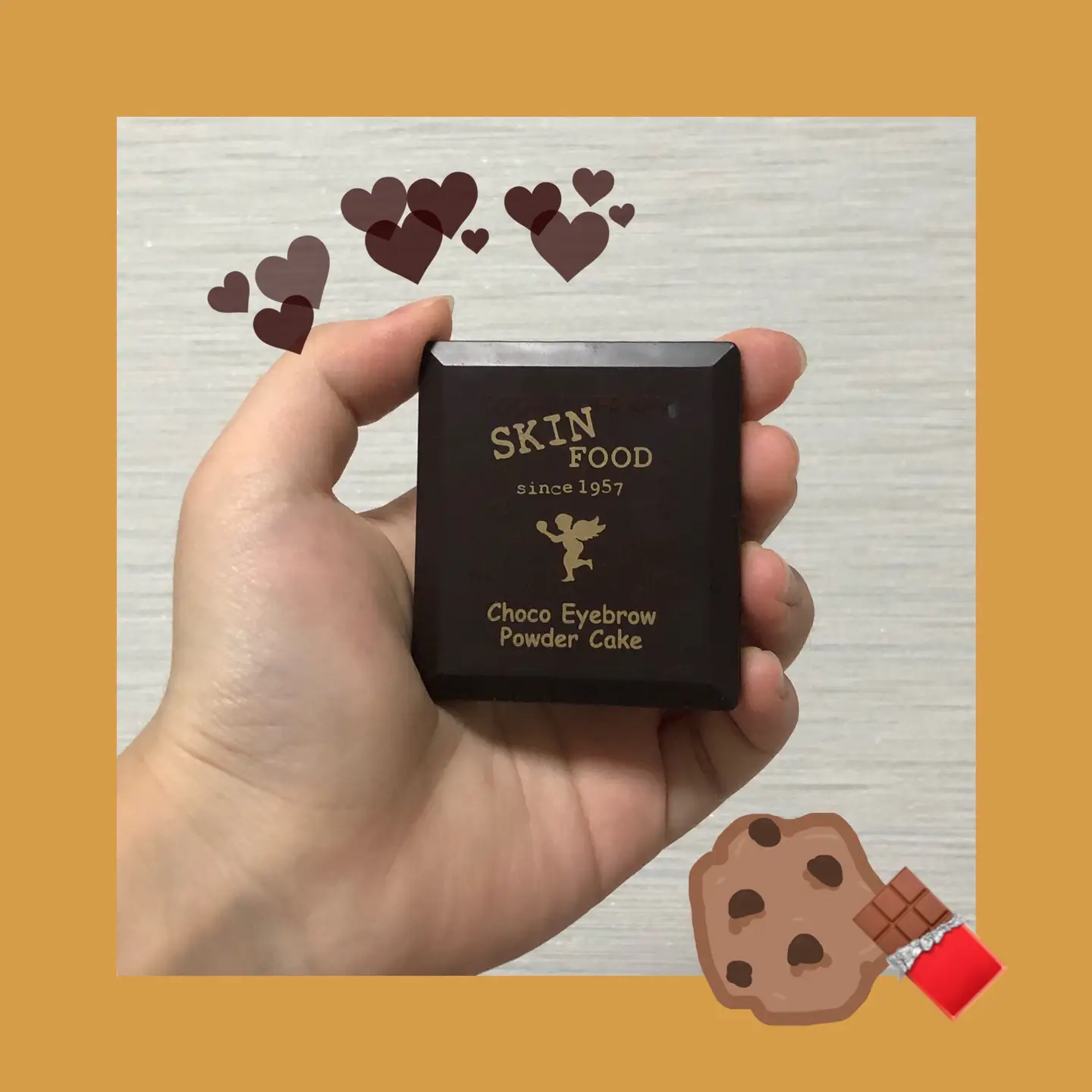 선택된 언니의파우치 리뷰 이미지 - [초코 아이브로우 파우더케익 [1호 그레이 카키 블랙]]