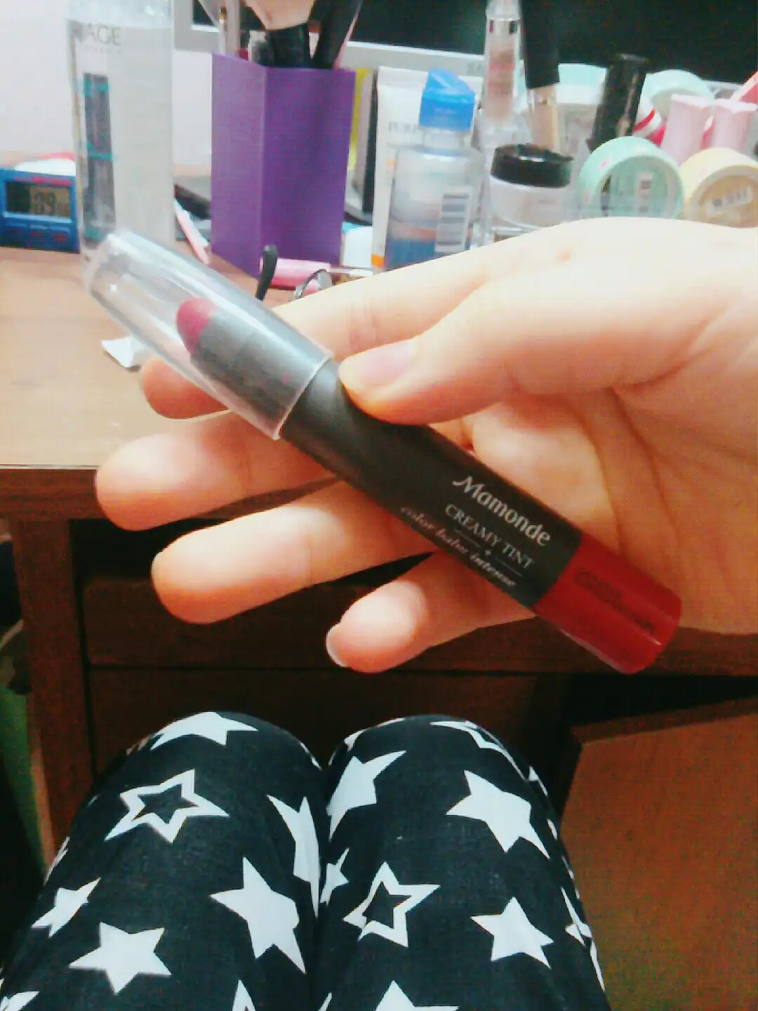 크리미 틴트 컬러밤 인텐스 벨벳 (44호 크레이지 레드)