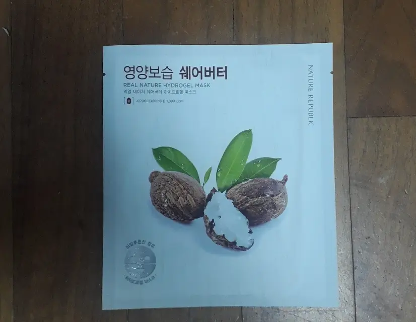 선택된 언니의파우치 리뷰 이미지 - [리얼 네이처 쉐어버터 하이드로겔마스크 ]