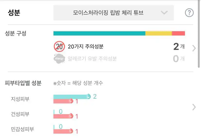 언니의파우치 리뷰 이미지 11 - [모이스처라이징 립밤 체리 튜브형]