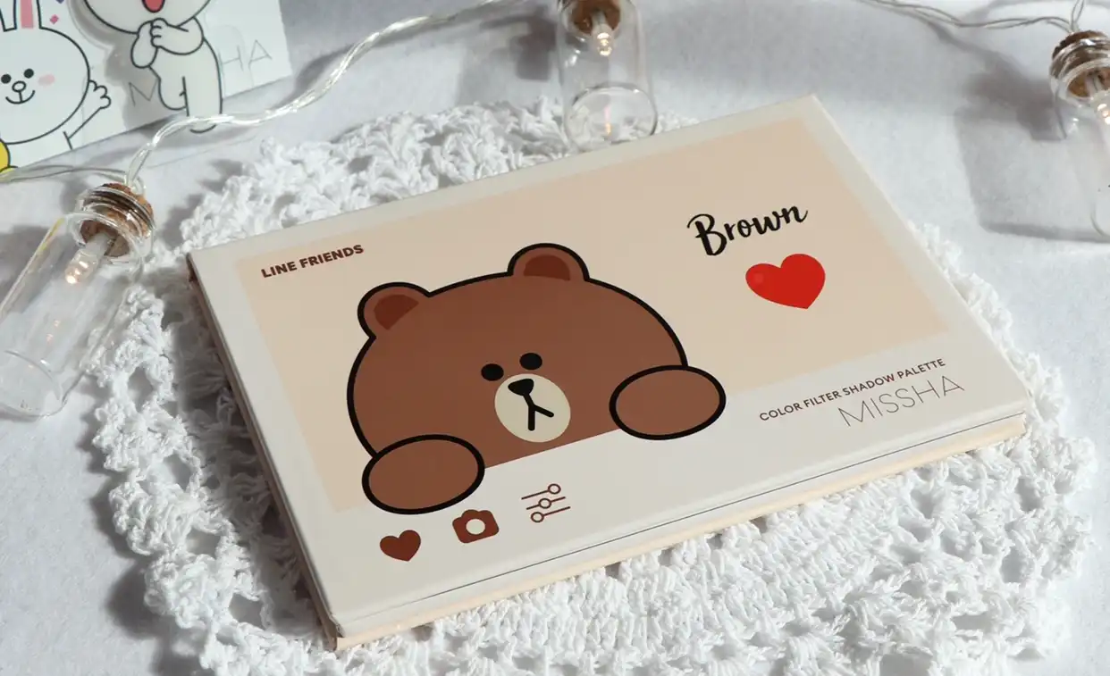 라인프렌즈에디션 미샤 컬러 필터 섀도우 팔레트 [쑥스러운브라운]