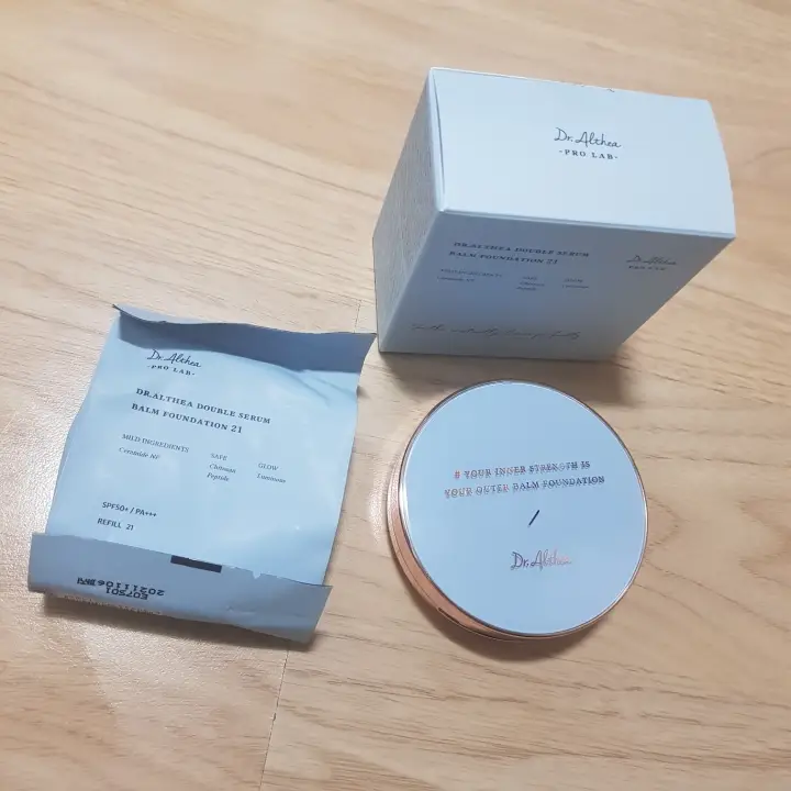 선택된 언니의파우치 리뷰 이미지 - [더블 세럼 밤 파운데이션]