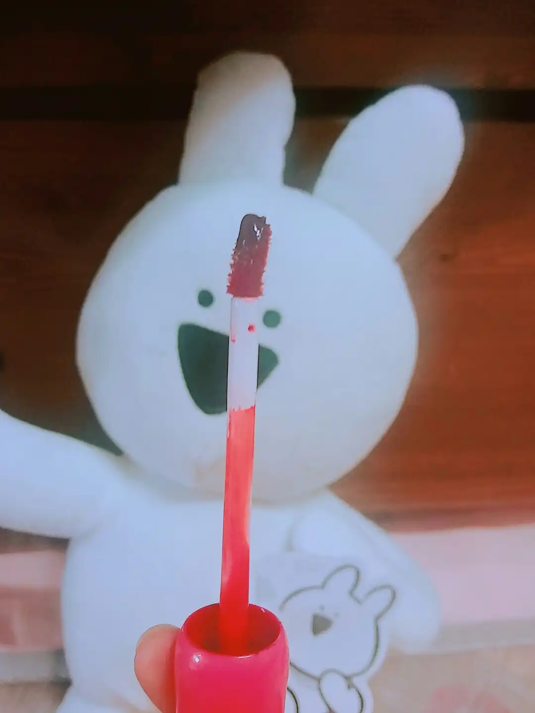 언니의파우치 리뷰 이미지 5 - [디어 달링 워터젤 틴트 [OR204 앵두 레드]]