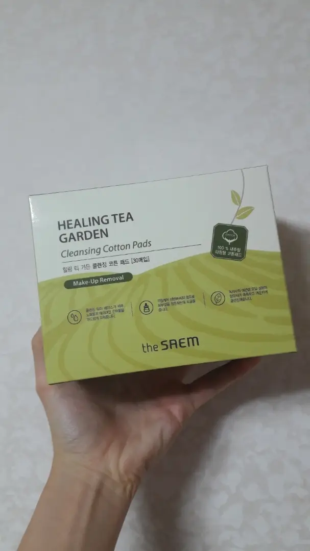 선택된 언니의파우치 리뷰 이미지 - [힐링 티 가든 클렌징 코튼 패드]