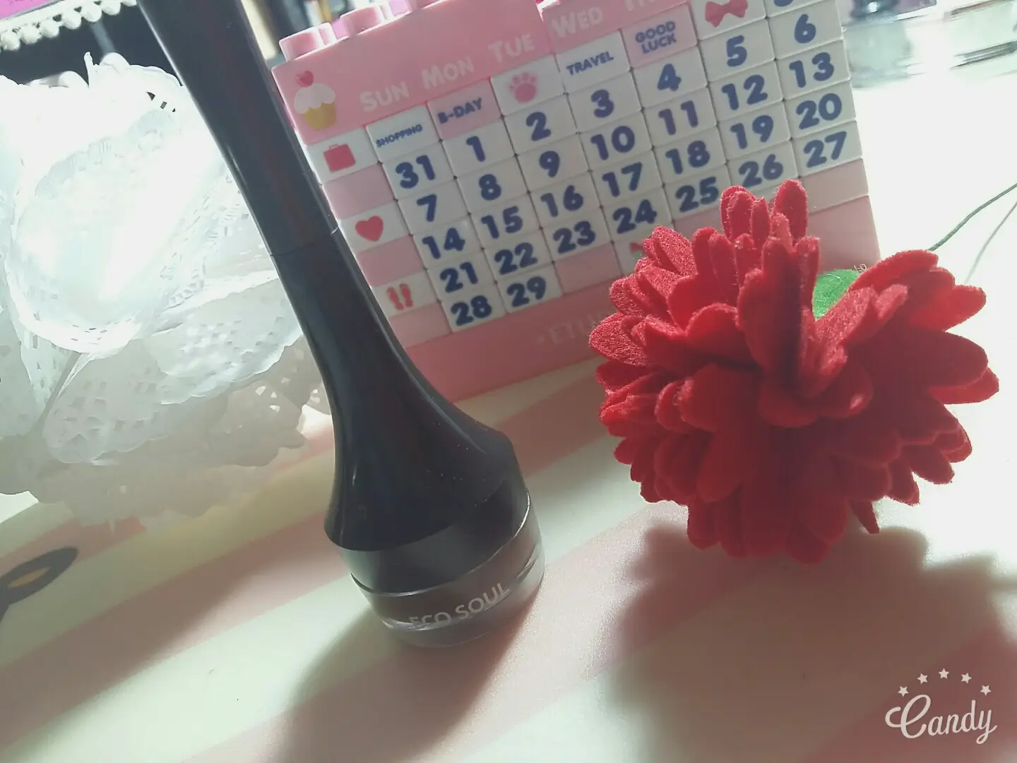선택된 언니의파우치 리뷰 이미지 - [에코 소울 파워 엣지 젤 라이너 [02 딥 브라운]]