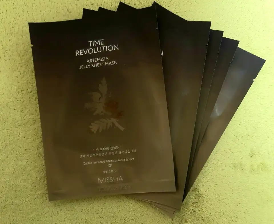 타임 레볼루션 개똥쑥 찰젤리 시트마스크