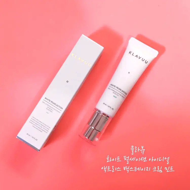 선택된 언니의파우치 리뷰 이미지 - [화이트 펄세이션 아이디얼 액트리스 백스테이지 크림 [민트]]