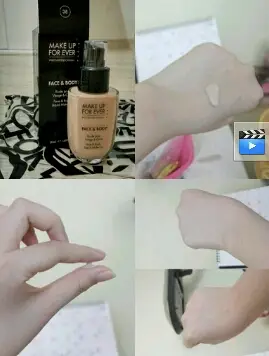 선택된 언니의파우치 리뷰 이미지 - [페이스 앤 바디 리퀴드 메이크업 [38 핑크포르셀린]]