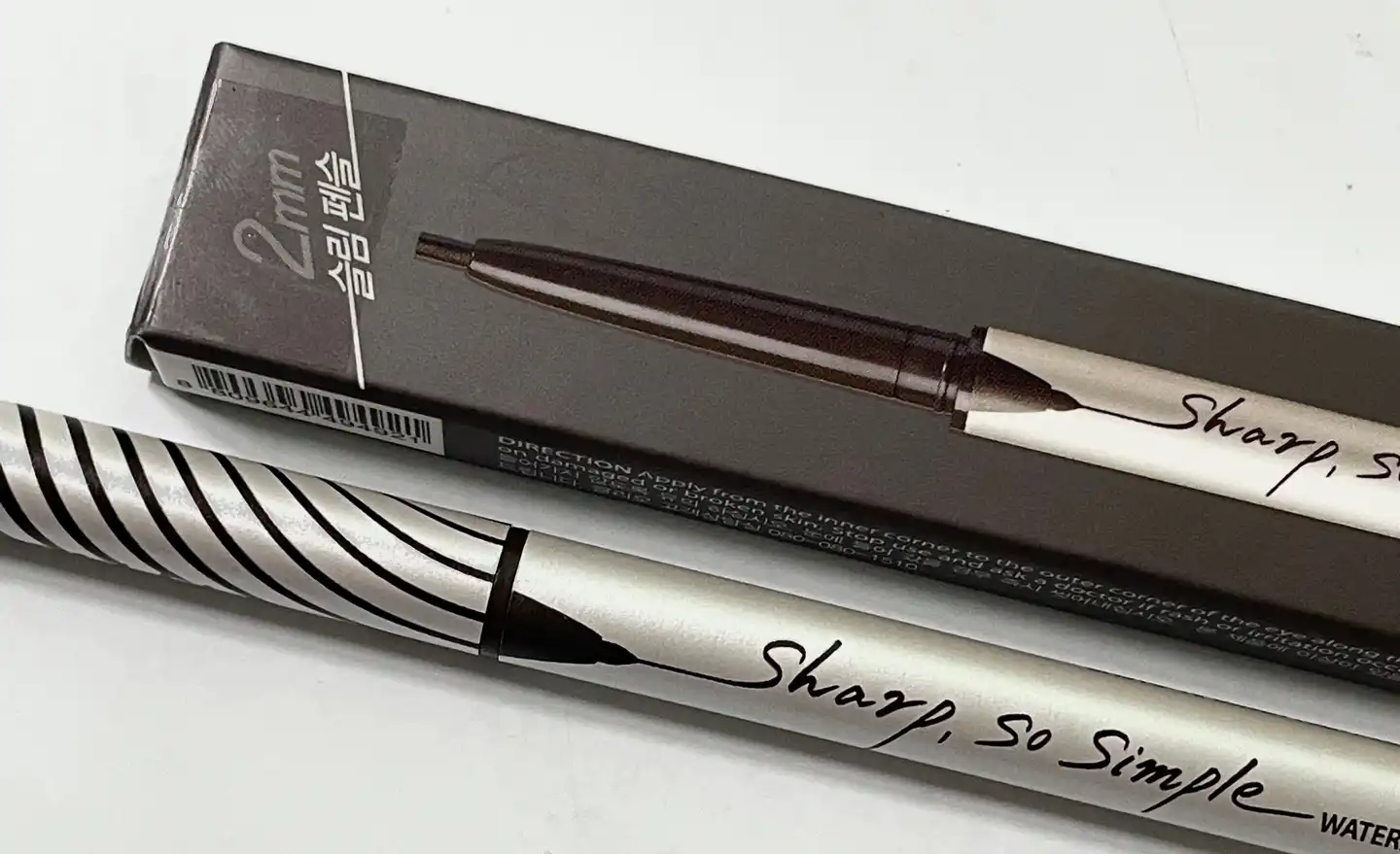 샤프,쏘 심플 워터프루프 펜슬라이너 [5호 다크 브라운]