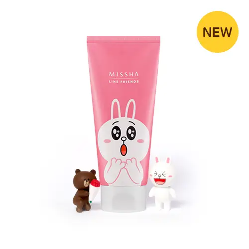 라인프렌즈 에디션 플라워 부케 클렌징 폼 [체리블라썸]