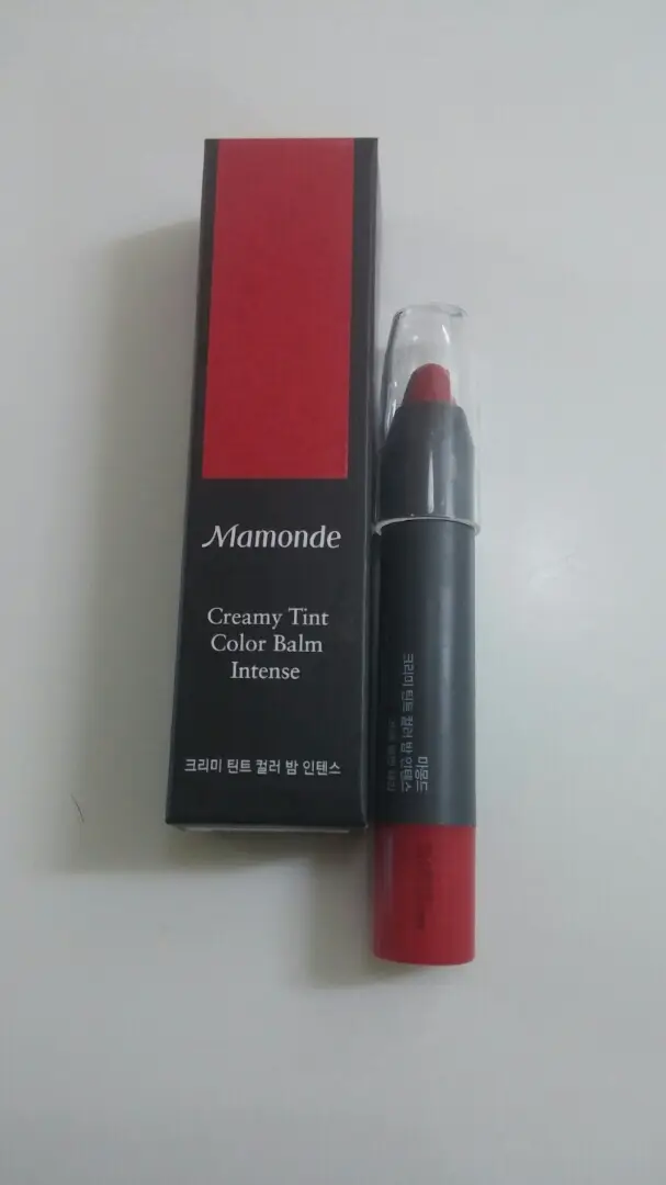 선택된 언니의파우치 리뷰 이미지 - [크리미 틴트 컬러밤 인텐스 벨벳 (35 벨벳 체리)]