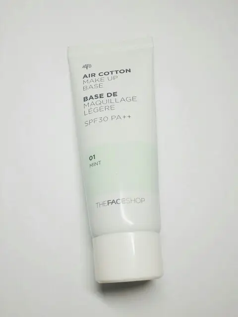 선택된 언니의파우치 리뷰 이미지 - [에어 코튼 메이크업베이스 [01 민트]]