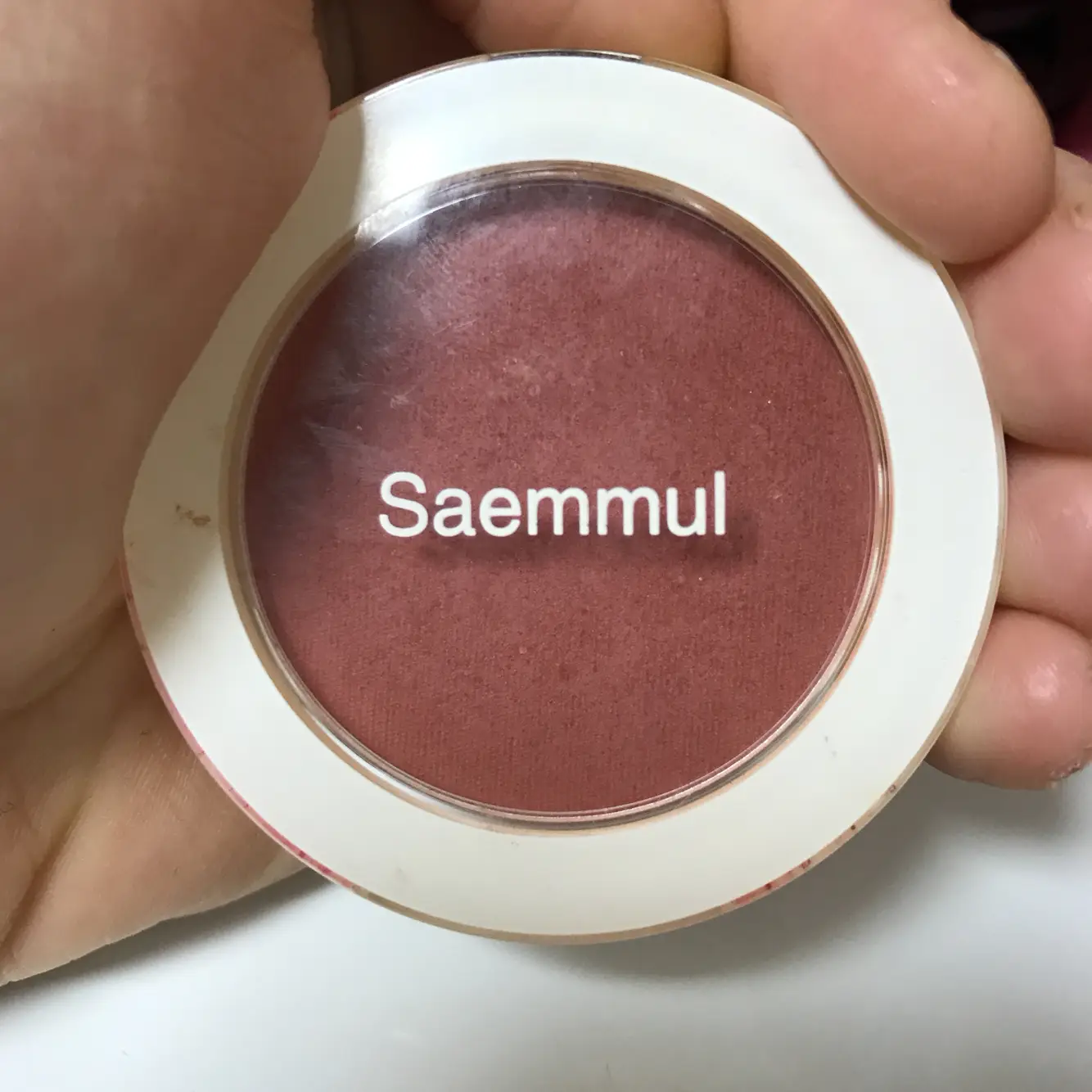 선택된 언니의파우치 리뷰 이미지 - [샘물 싱글 블러셔 [RD02 드라이 로즈]]