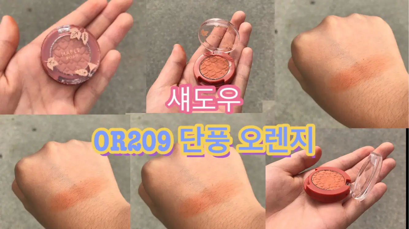 선택된 언니의파우치 리뷰 이미지 - [룩  앳 마이 아이즈 메이플 로드 [OR209 단풍 오렌지]]