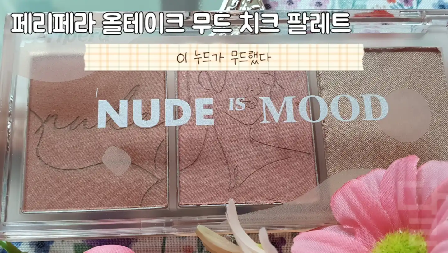 언니의파우치 리뷰 이미지 2 - [올테이크 무드 치크 팔레트 [01호 누드가 무드했다]]
