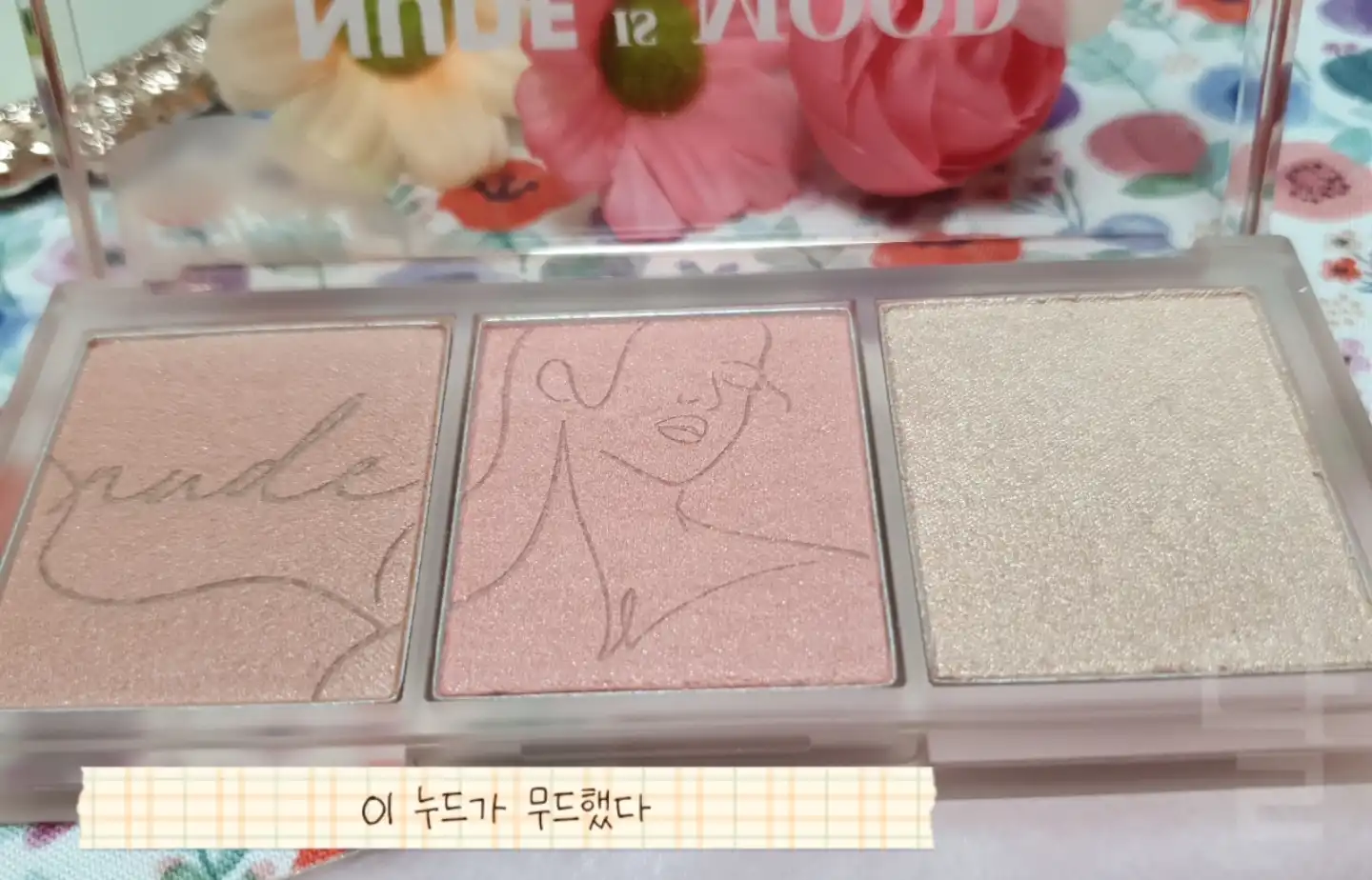 언니의파우치 리뷰 이미지 3 - [올테이크 무드 치크 팔레트 [01호 누드가 무드했다]]