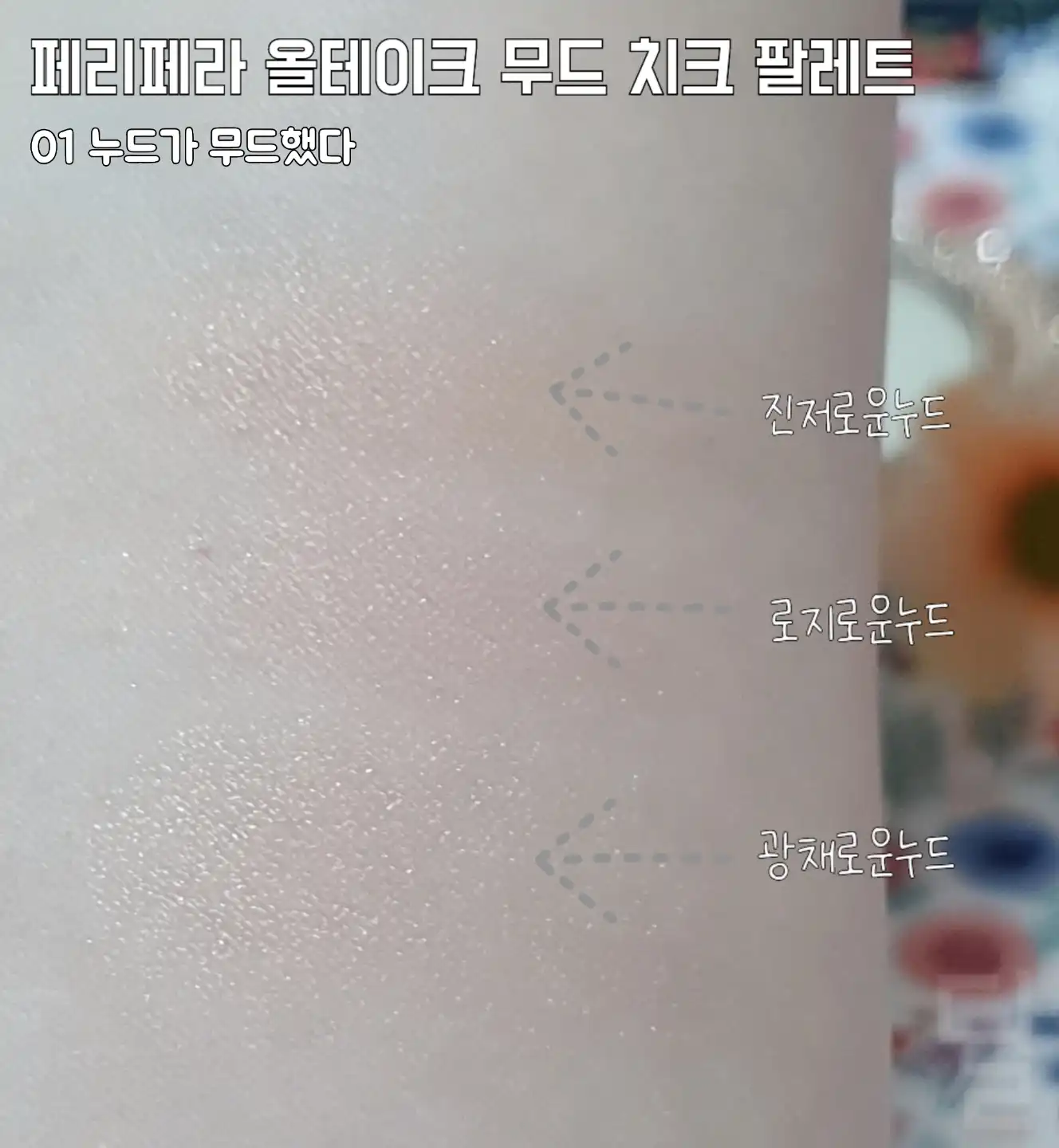 언니의파우치 리뷰 이미지 5 - [올테이크 무드 치크 팔레트 [01호 누드가 무드했다]]