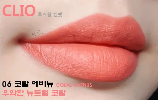 선택된 언니의파우치 리뷰 이미지 - [루즈힐 벨벳 [06 코랄 에비뉴]]