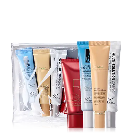 여행용 키트[리바이탈 라이징 클렌징폼30ml+프리미엄인텐스선크림50 10ml+ 인텐스컨튜어밤 10ml + 멀티솔루션 크림10ml]  