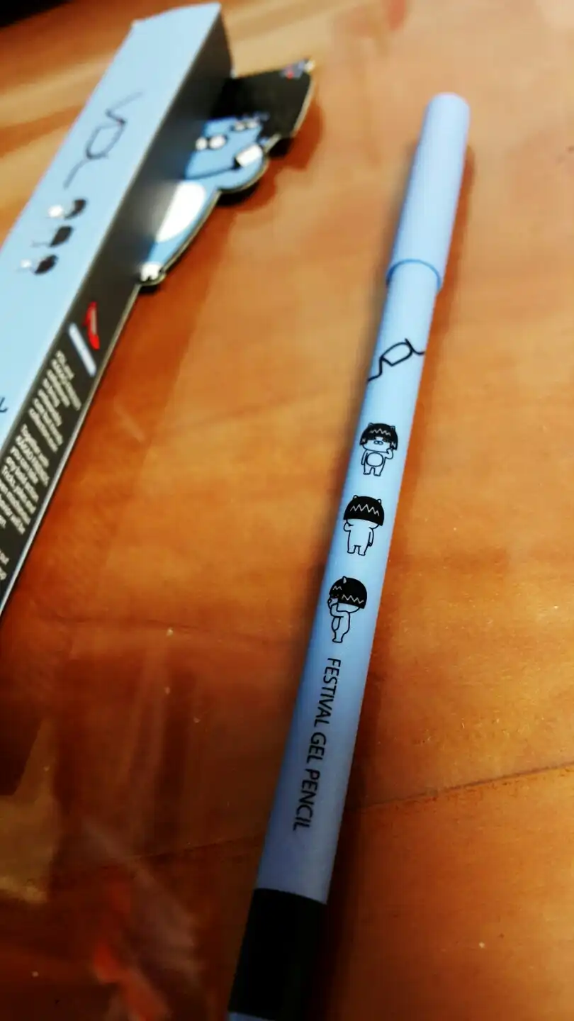 언니의파우치 리뷰 이미지 2 - [페스티벌 젤 펜슬 컨투어 카카오 프렌즈 [501 라즈베리 벨벳]]