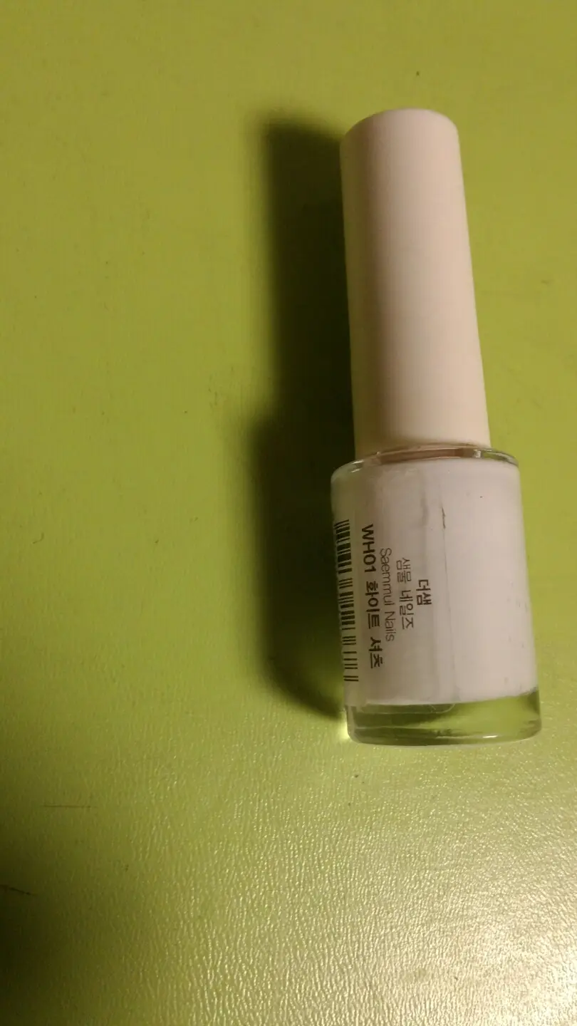 선택된 언니의파우치 리뷰 이미지 - [샘물 비비드 네일즈 12 화이트 셔츠]